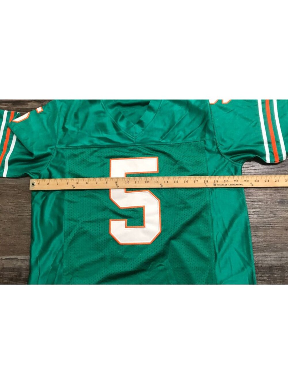 Ray Finkle Ace Ventura Football Jersey Aqua Miami Mens Size Medium - Picture 5 of 6